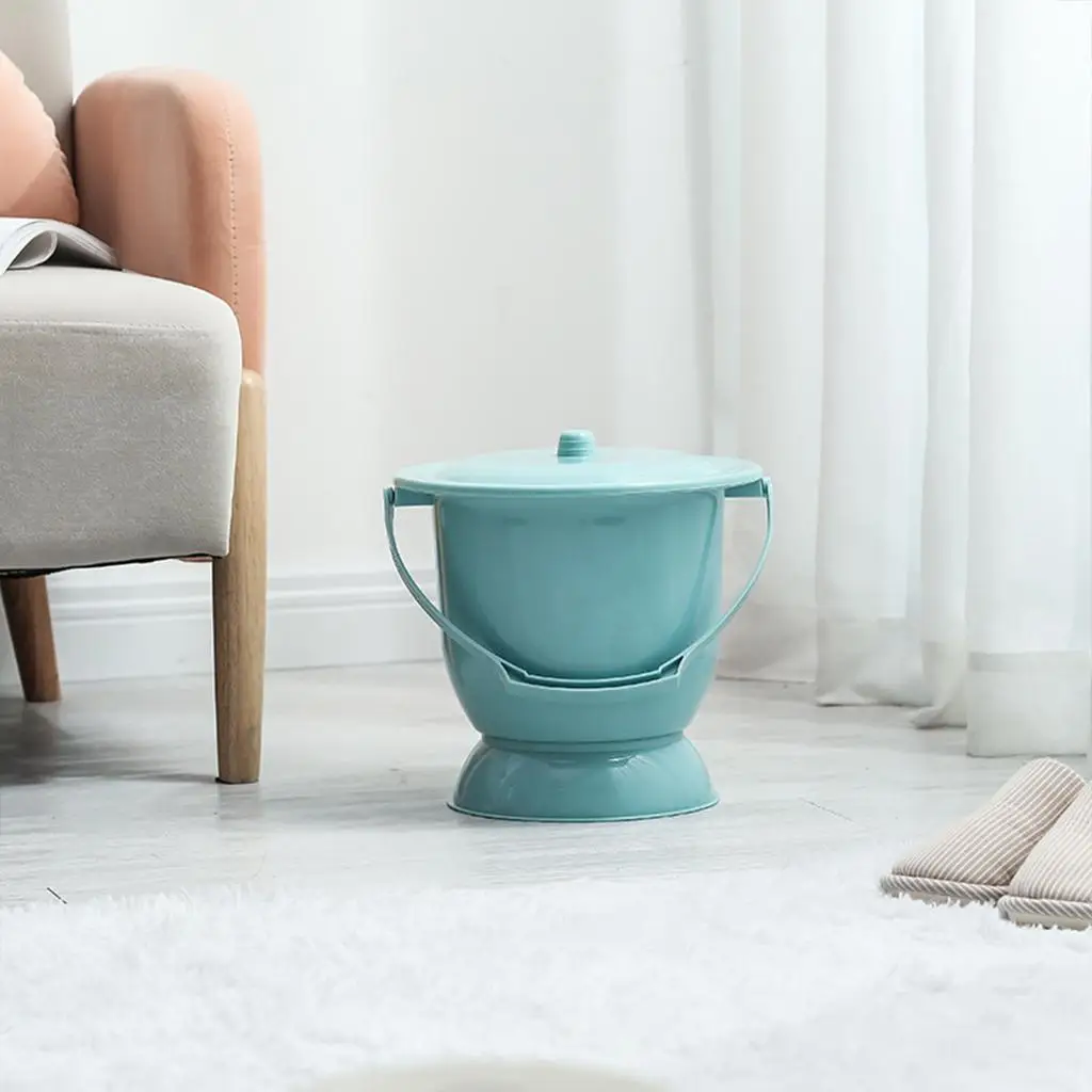 Handheld Spittoon with Lid Household Long-Lasting Use Generic Stylish Pot Chamber Pot for Bedroom Home Use Child Elder Women