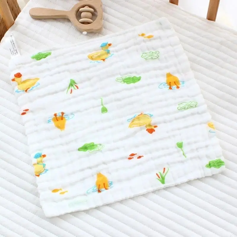 D7YD recién nacidos toalla dentición babero algodón - imagen 3