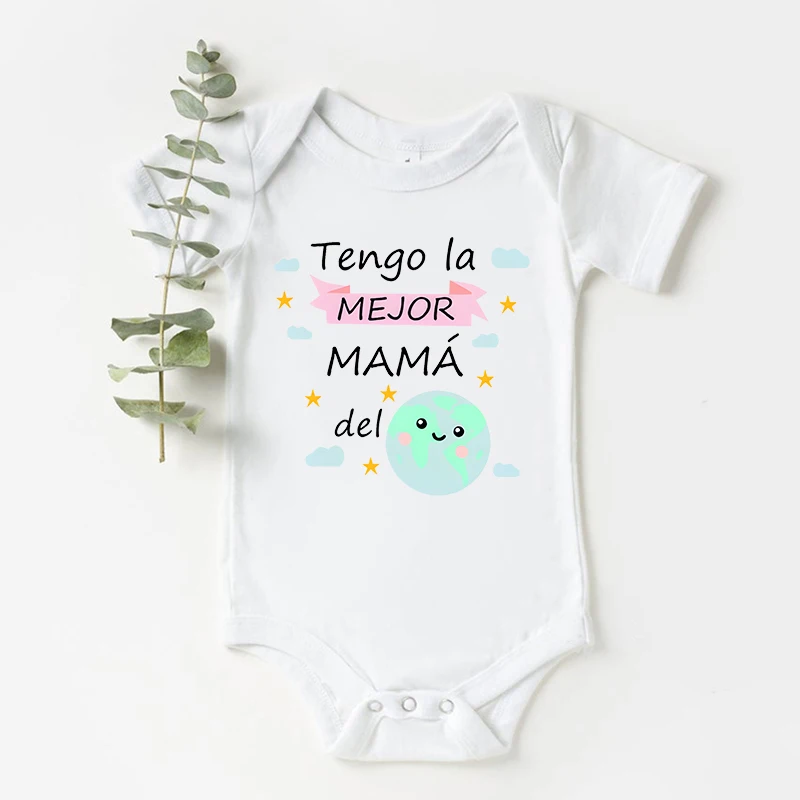 Tengo la mejor madre, mono para bebé, mono para recién nacido, regalo para el día de la madre, mono, ropa bonita para niño pequeño