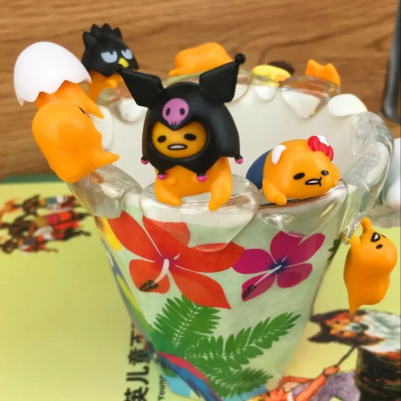 Sanrio caja ciega juguetes taza escritorio decoración huevos Kuromi pompón Purin My Melody regalos para niños - imagen 2