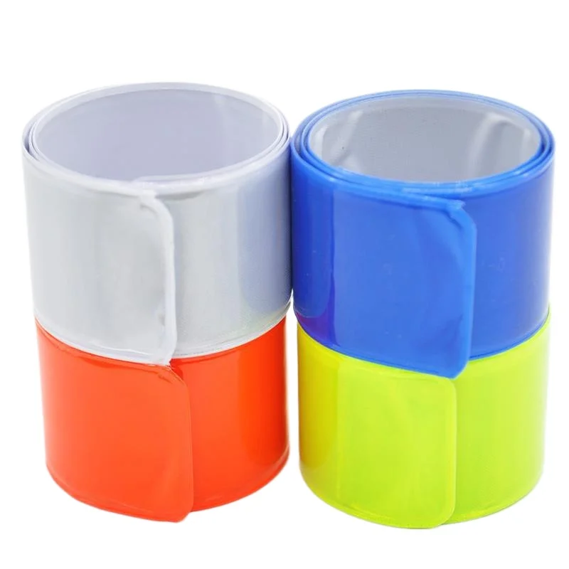 Cinta reflectante para ciclismo, tiras de seguridad para muñeca, brazo, tobillo, pierna, pulsera de advertencia, banda fluorescente para correr y pescar al aire libre, 4 Uds.