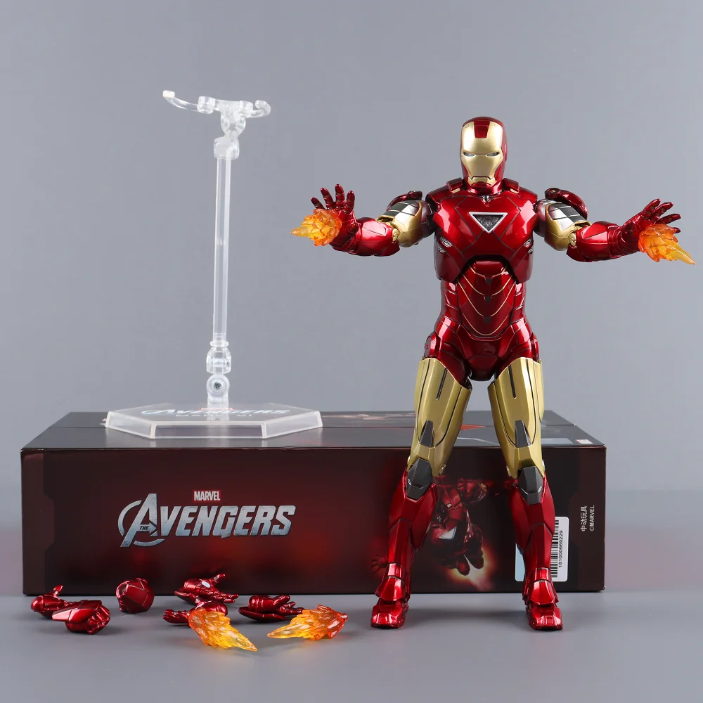 Marvel vengadores ZD juguetes Iron Man MK3 MK1 MK6 MK7 MK5 Tony Stark Iron Patriot War Machine figura de acción Ironman coleccionar juguete para regalo - imagen 4