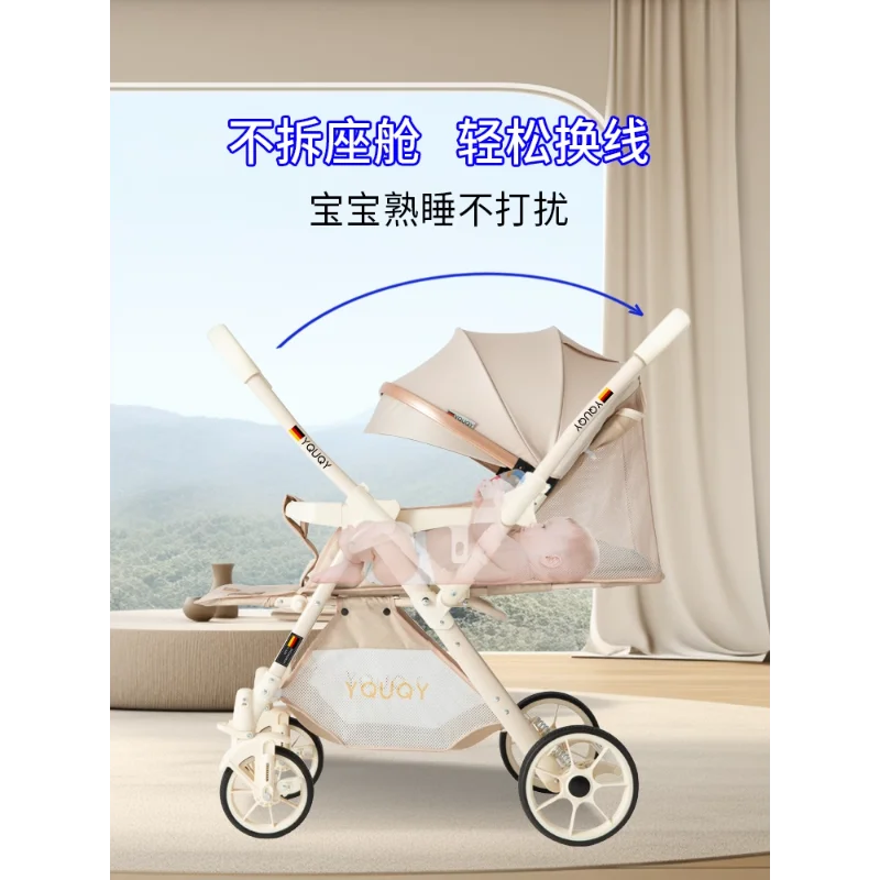 Cochecito ligero reclinable para bebé – Plegable y funcional - imagen 4