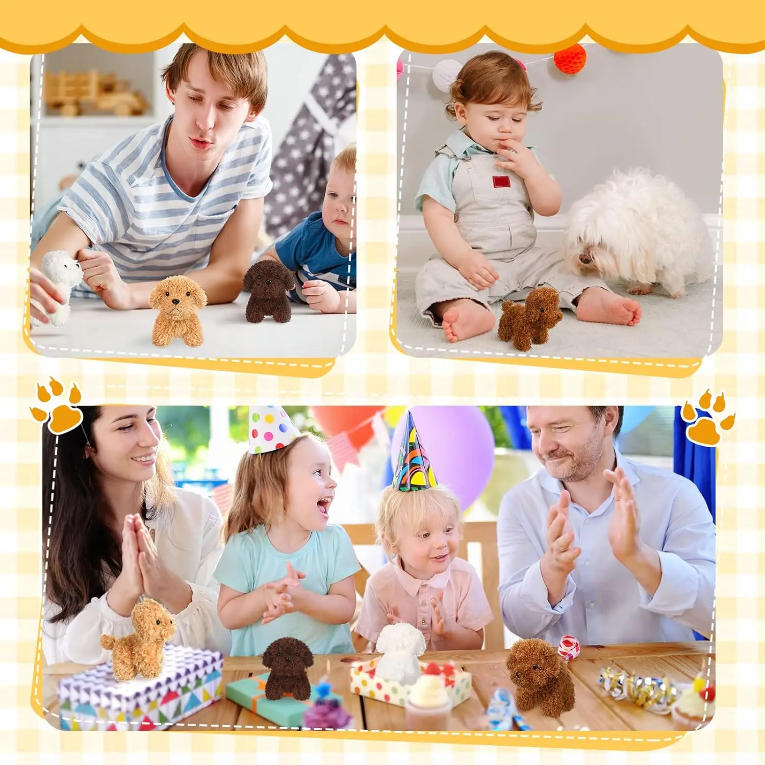 Peluche de caniche suave para niños - imagen 3