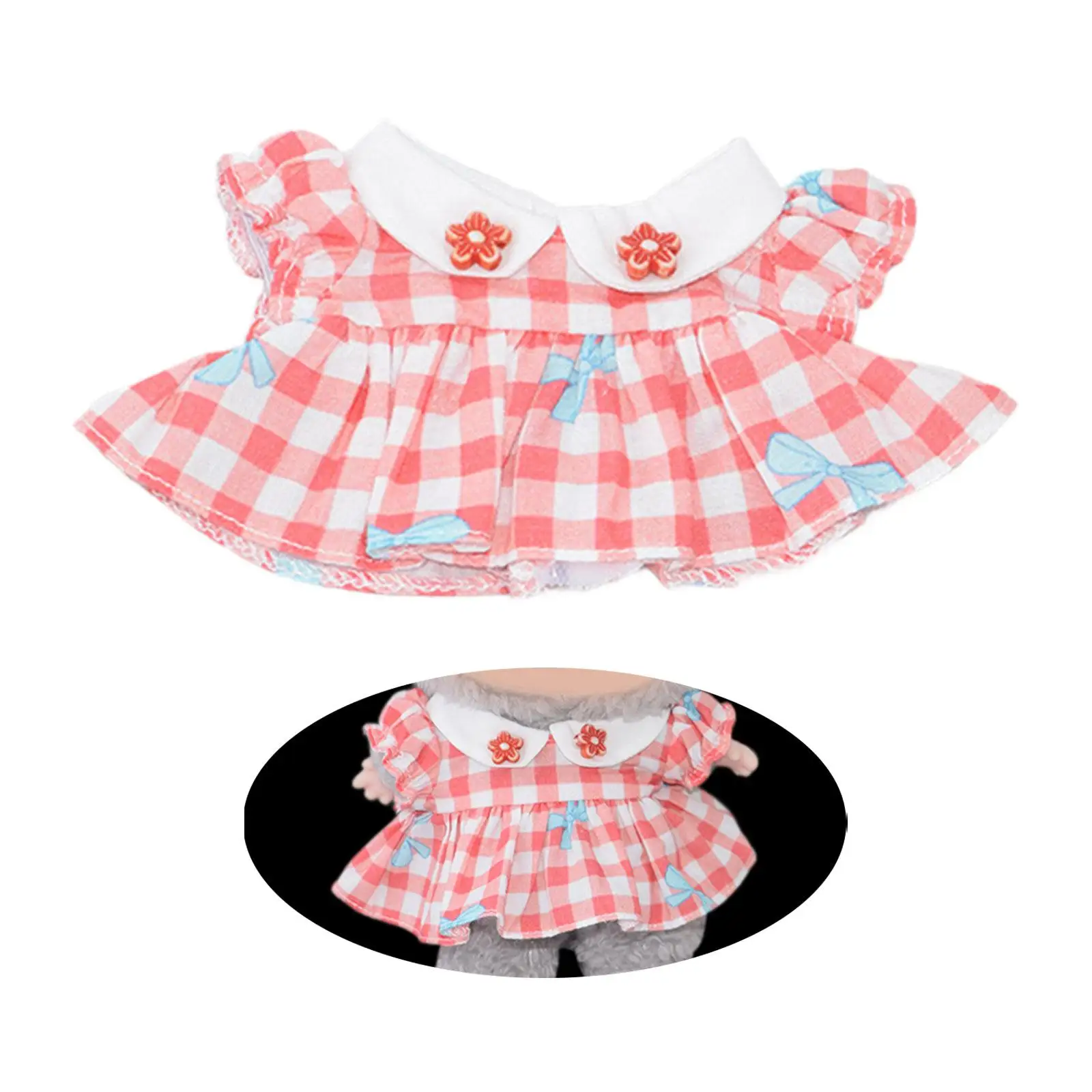 17cm Doll Dress Cute Fashion Costume Accessory Doll Accessories Girl Doll Clothes Cute Doll Clothes Doll Dress up for Birthday