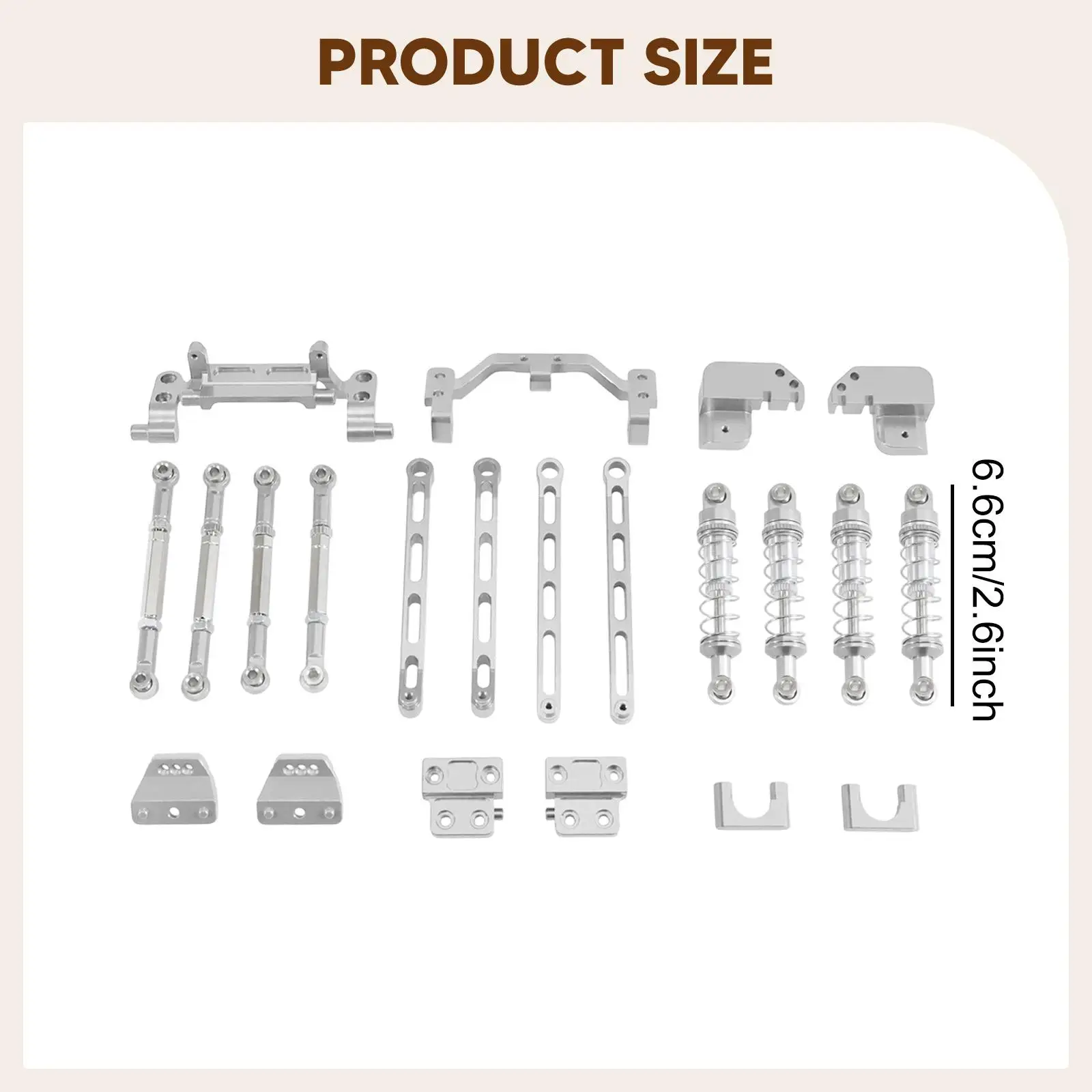 Eje de aleación de aluminio para coche RC MN82 - imagen 5