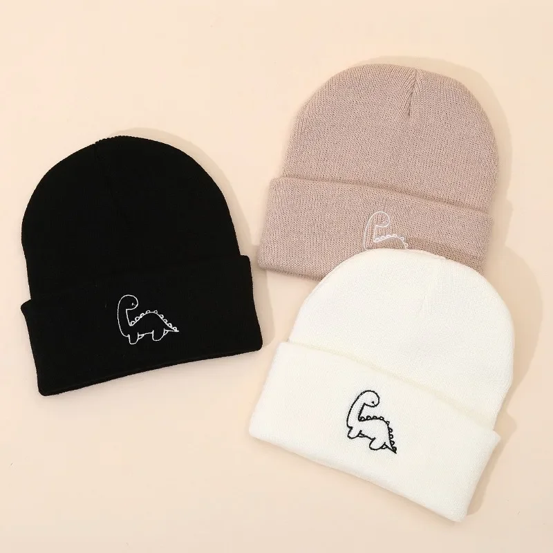 Gorro de punto con dinosaurio para bebé – Suave y cálido - imagen 4