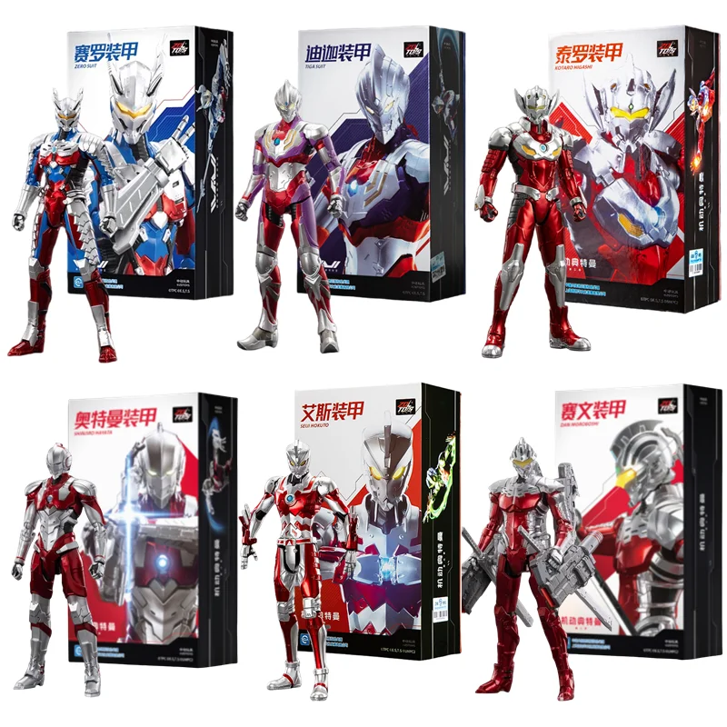 ZD Toys figura Ultraman Kotaro Higashi Zero traje Tiga traje Ace Ultra Seven Ultraman Jack dibujos animados coleccionar juguetes regalos de cumpleaños