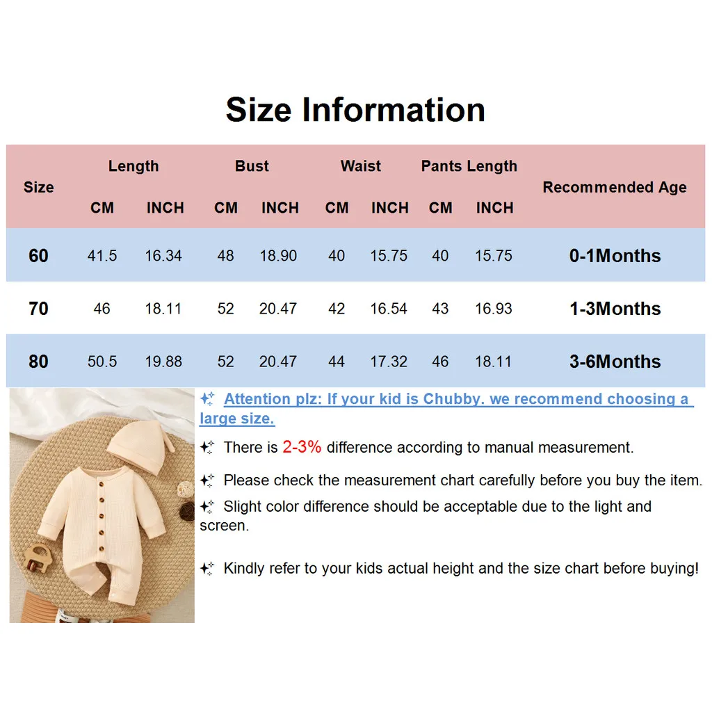 Conjunto de ropa para bebé recién nacido de 0 a 6 meses, mono de manga larga de Color sólido con sombrero, ropa suave infantil de estilo Simple a la moda - imagen 3