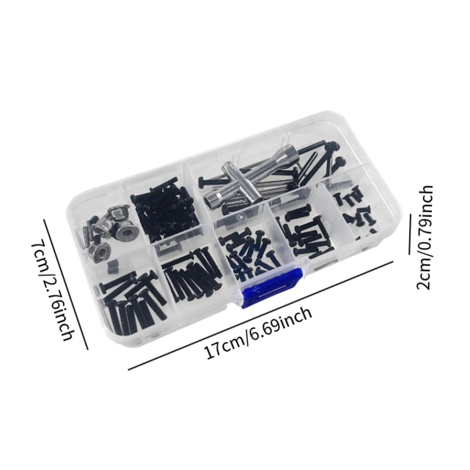 RC Car Screw Kit with Storage Box Repair Tool for 16207 16208 1/16 RC Car