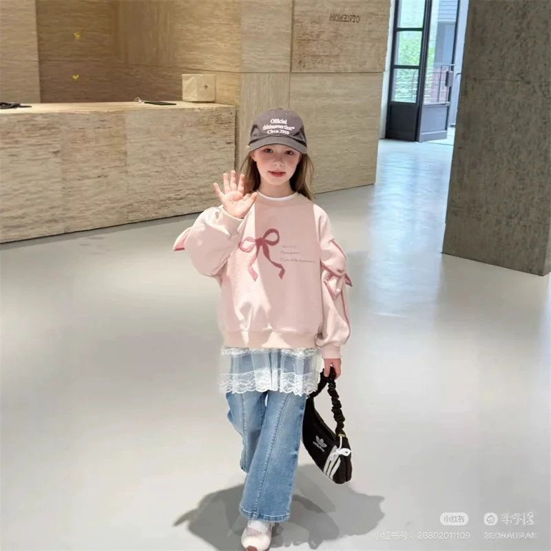 Sudadera con pajarita manga larga – Estilo casual infantil - imagen 3