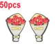 50pcs Red