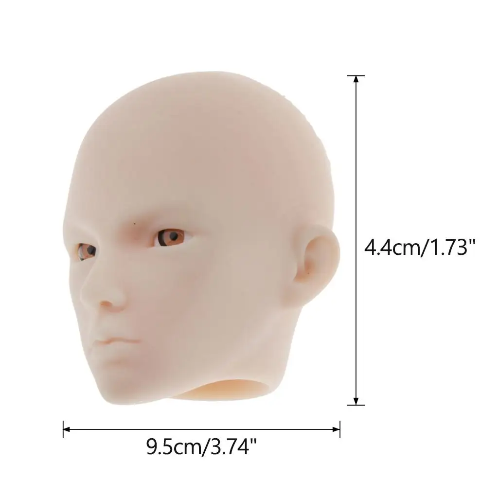 Plastic 1/6 Girl Doll Unpainted Head Shape Children Forming Exercise Body Parts