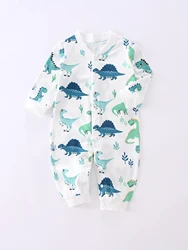 Somenie Mono algodón bebé - manga larga con flores suaves - 3-12m