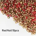 red-nails 10pcs