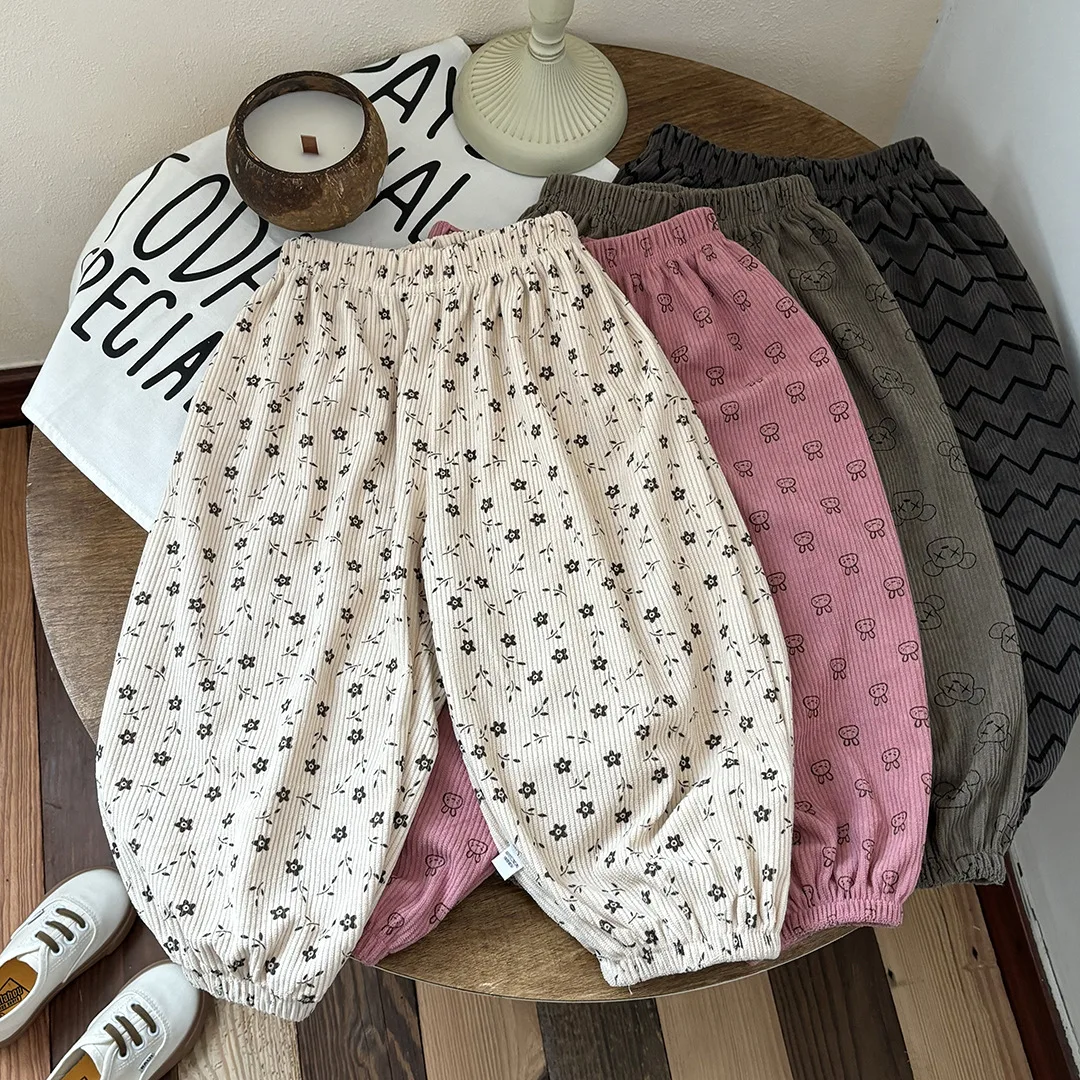 Pantalones de pana niña con ajuste cómodo