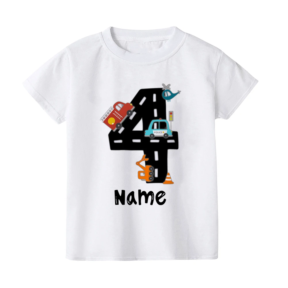Camiseta personalizada de construcción para cumpleaños niño - imagen 5
