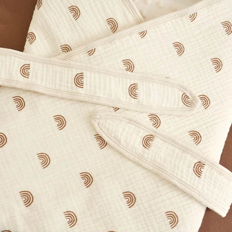 ‌ Manta envolvente para recién nacido, 100% algodón, envoltura receptora, tela transpirable para envolver al bebé, para niños y niñas - imagen 4