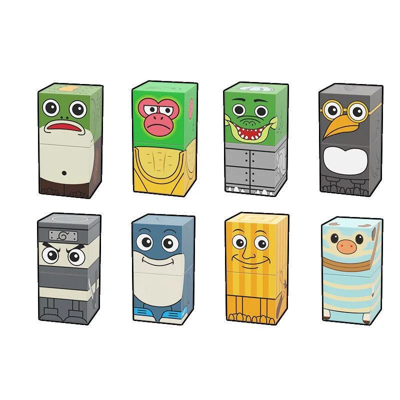 Tung tung sahur bloques de construcción magnéticos, juego de bloques de construcción de juguetes para niños, bloques de construcción de montaje DIY, estación de escritorio - imagen 3