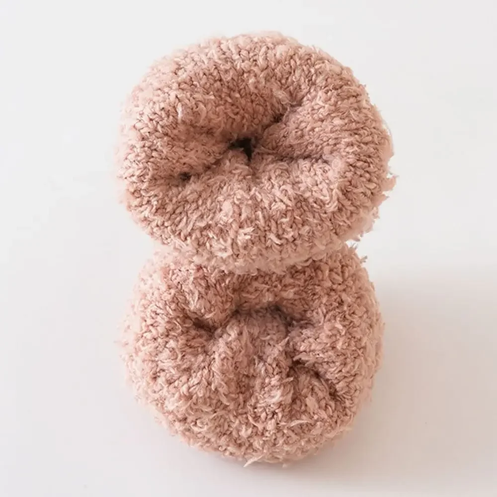 Lindos calcetines de lana Coral para bebé, zapatos suaves y cálidos para niños pequeños, zapatos cálidos antideslizantes para caminar, invierno - imagen 2