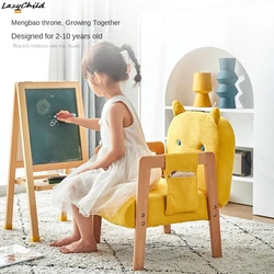 Sofá infantil reclinable con taburete para niños - asiento cómodo