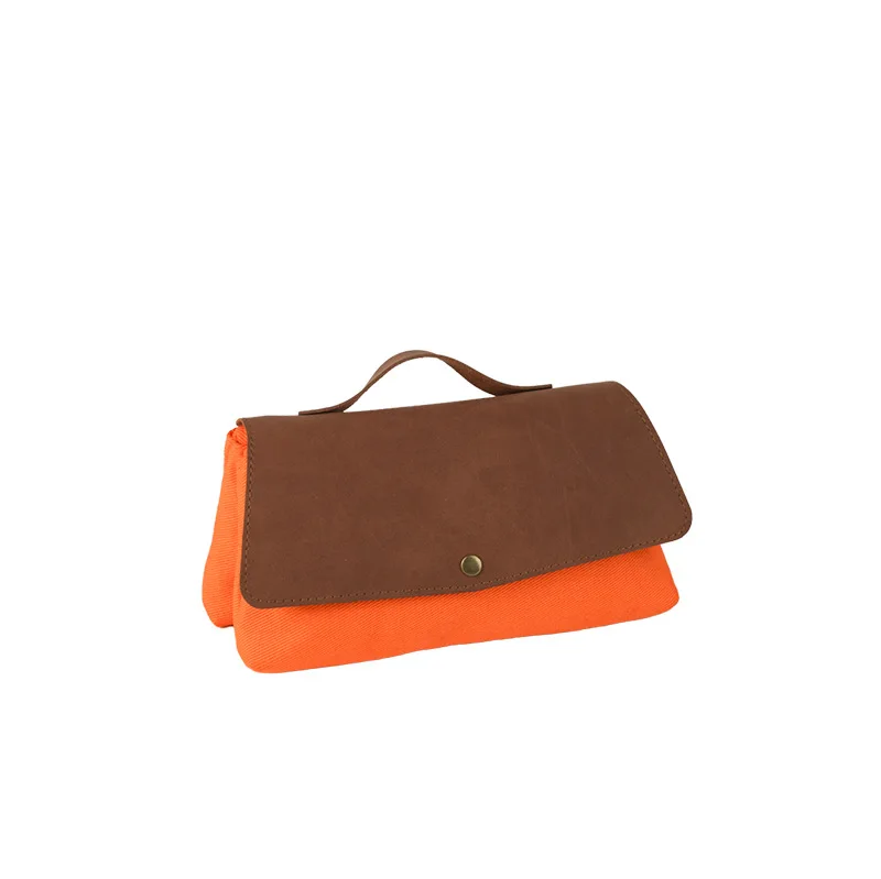 Estuche para lápices de lona de tela creativa, estuche para lápices multiusos de doble apertura, estuche para lápices de almacenamiento de papelería para estudiantes - imagen 5