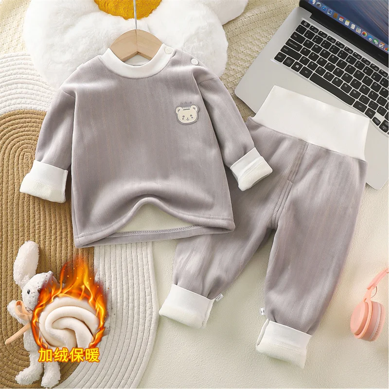 Ropa interior térmica de terciopelo para niños - imagen 3