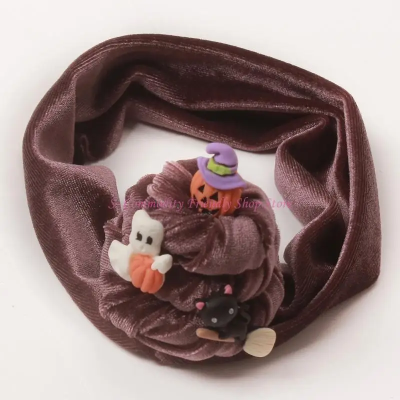 Diadema elástica Pleuche para bebé y niños, tocado Halloween - imagen 2