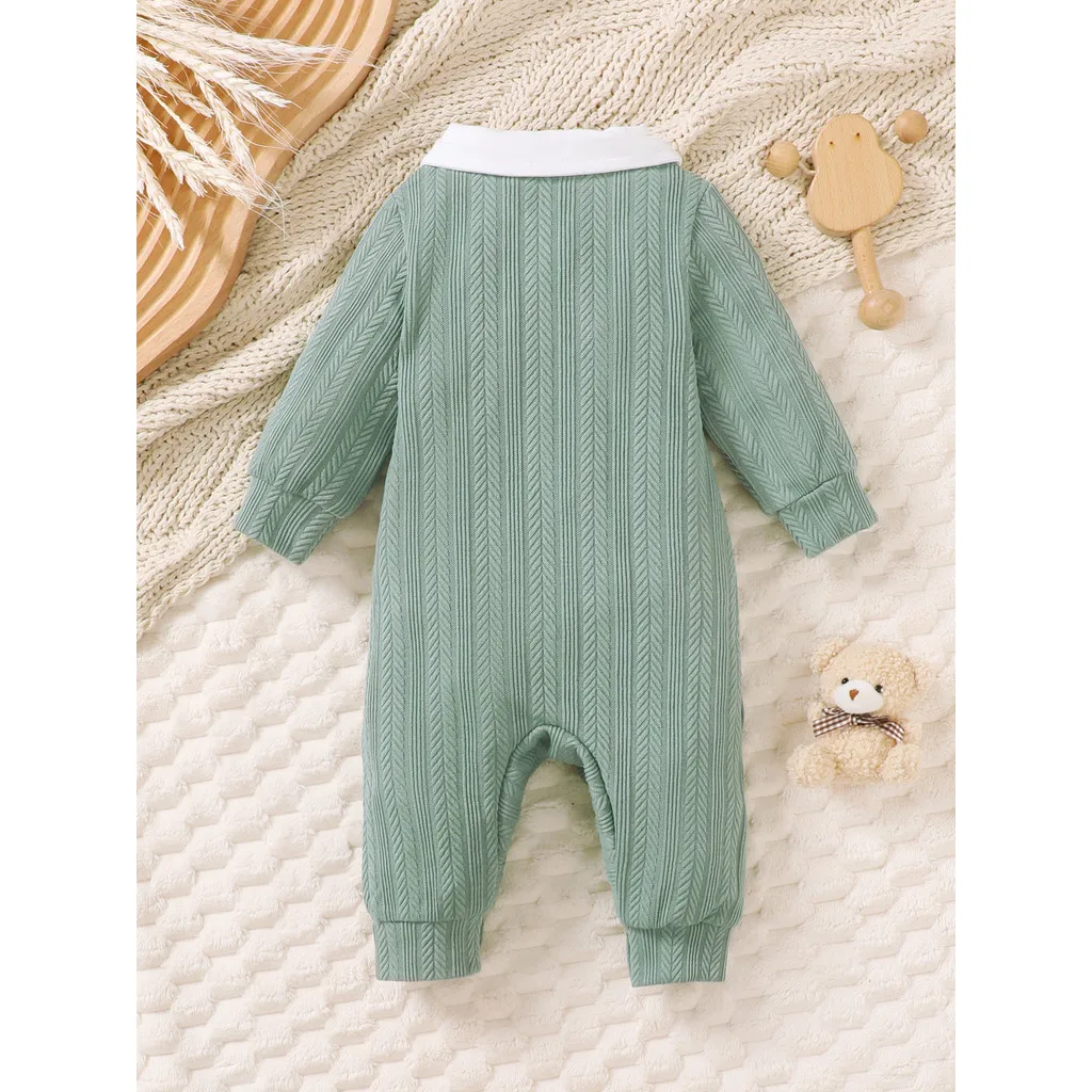 Mono de punto para bebé manga larga con pajarita en cumpleaños - imagen 2