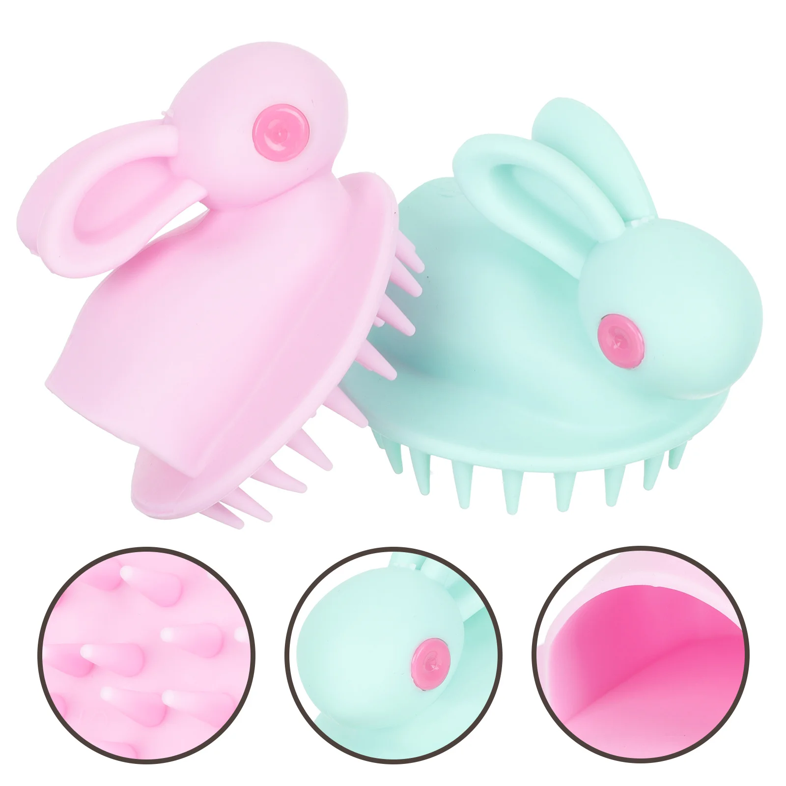 2 uds cepillo para el cuero cabelludo de bebé herramienta de limpieza de cabeza para niños lavado de cabello depurador de baño limpieza profunda champú sensible a la piel - imagen 4