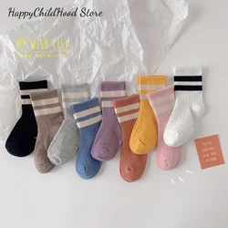Calcetines rayas algodón niños – Primavera otoño