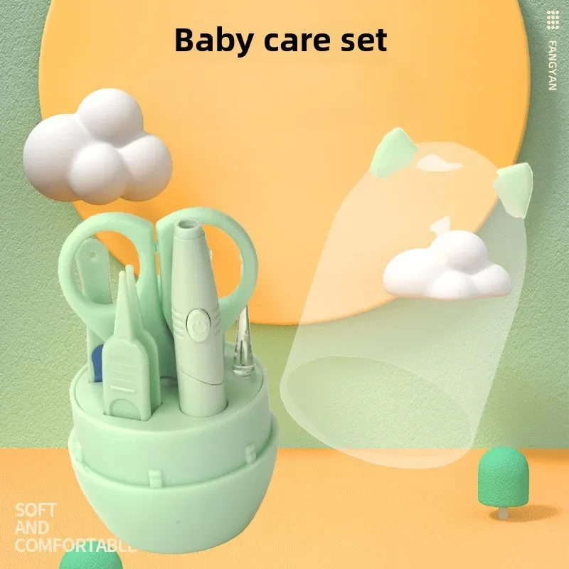 Kit de cuidado para bebé recién nacido con cortaúñas y tijeras - imagen 4