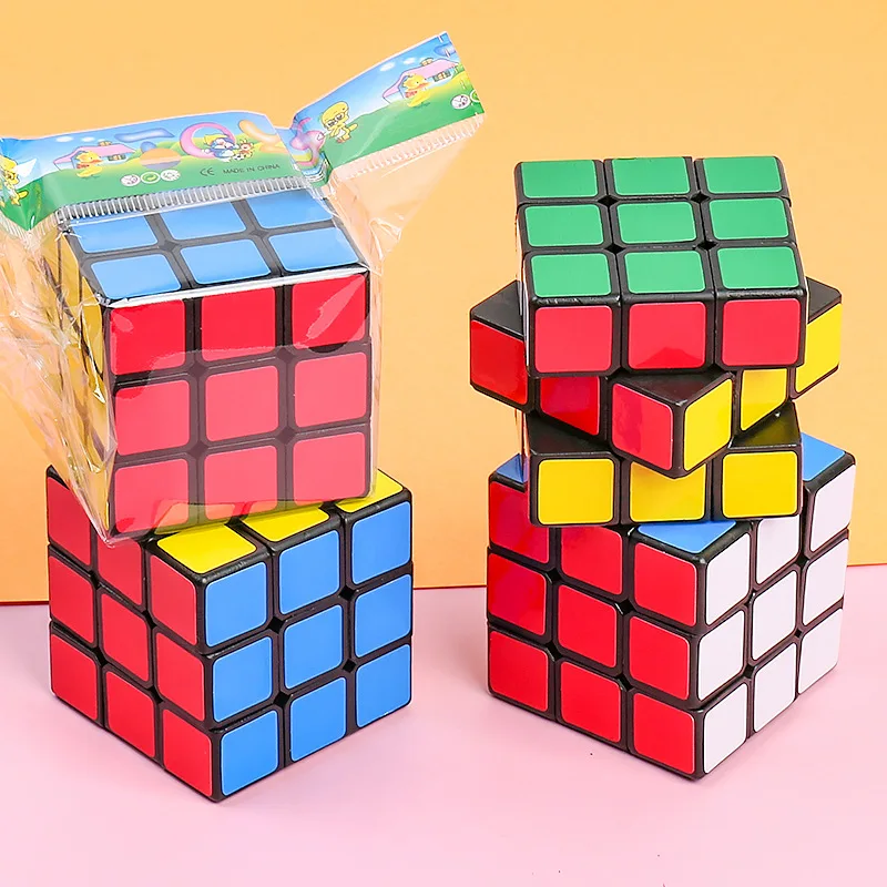 Cubo mágico 3x3 pegatina cubo mágico juguete educativo juguete rompecabezas para niños ​ Regalos de Navidad de cumpleaños de juguete mágico de Cub profesional para niños - imagen 3