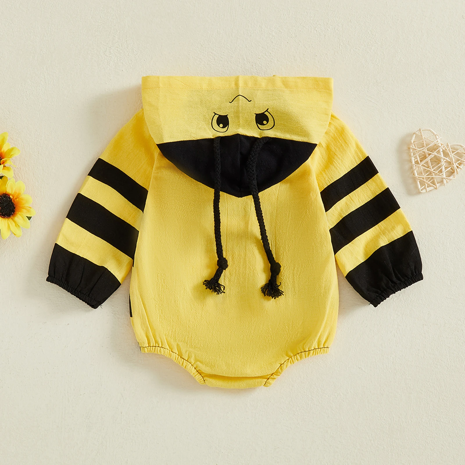 Tregren disfraz de abeja para bebé recién nacido – Pelele con capucha - imagen 5