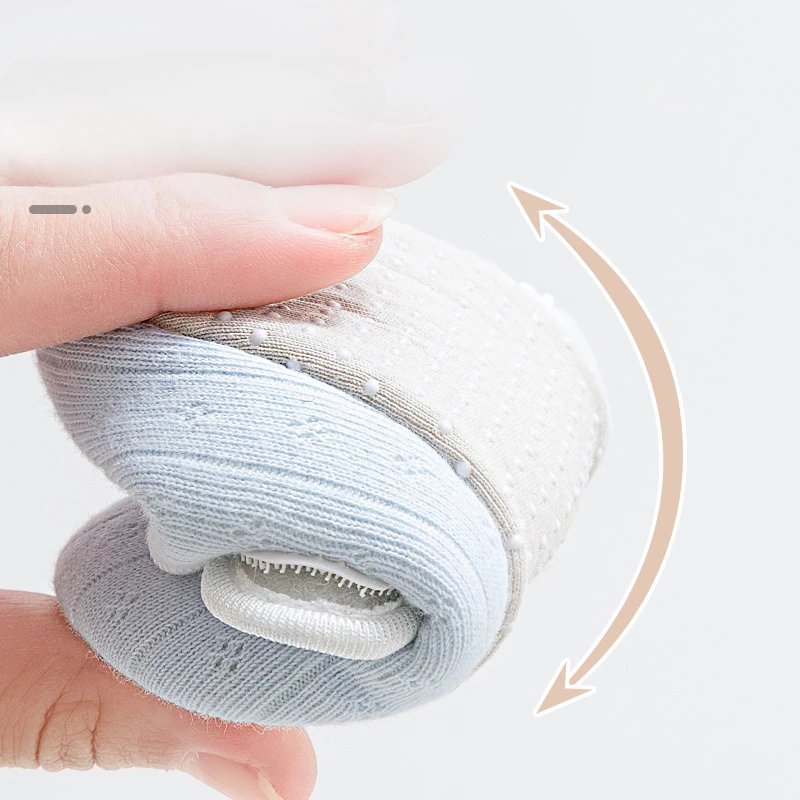 Zapatos de suelo antideslizantes para niños de 0 a 2 años, zapatos para caminar de suela blanda de algodón para bebés, bonitos zapatos de suelo de casa de Color sólido para primavera y verano - imagen 4