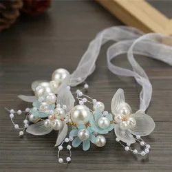 Pulsera de perlas romántica para boda – Brazalete elegante para dama de honor
