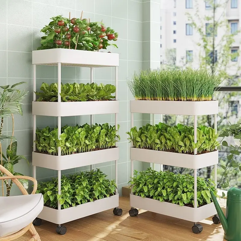 Kit huerto vertical para cultivar verduras en el balcón