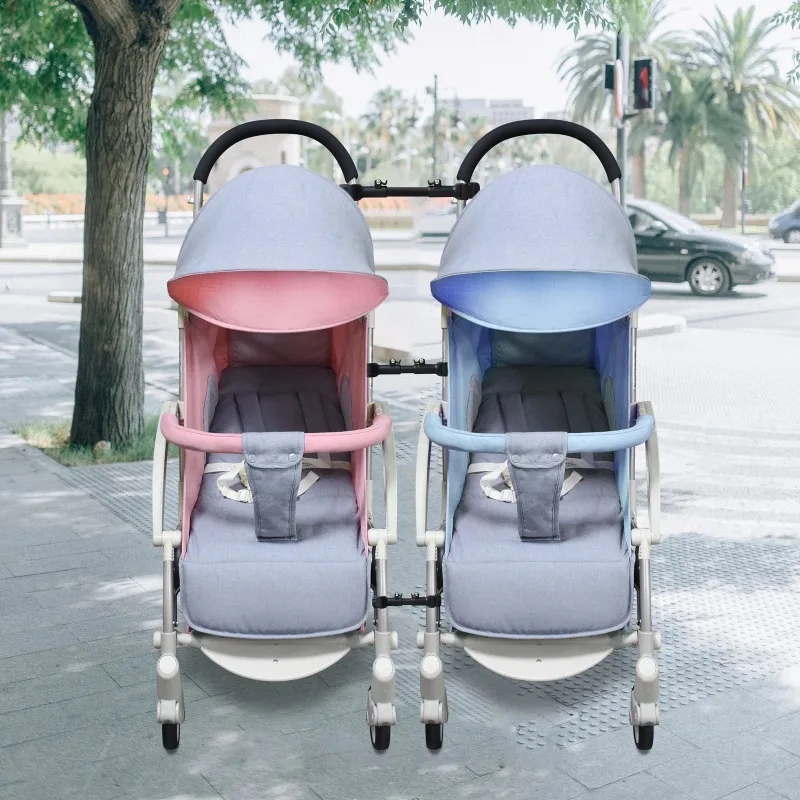 Conector de cochecito doble, adaptador de cochecito ligero que convierte dos cochecitos individuales en un accesorio Universal de cochecito doble - imagen 5