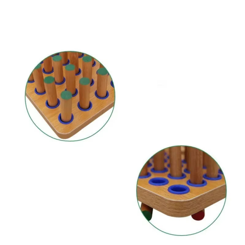 Tablero de clavijas madera – Juego educativo de coordinación para niños - imagen 4