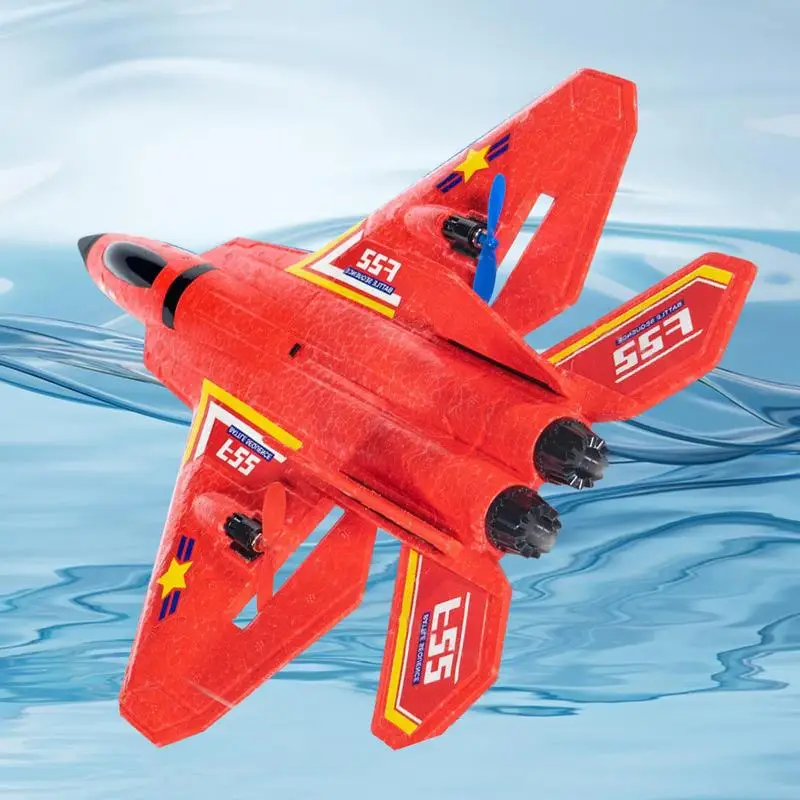 Modelo de avión de juguete para niños, modelo de avión con luces, diseño de fuselaje ligero, avión de combate, juguete para diversión familiar, Birthda - imagen 3