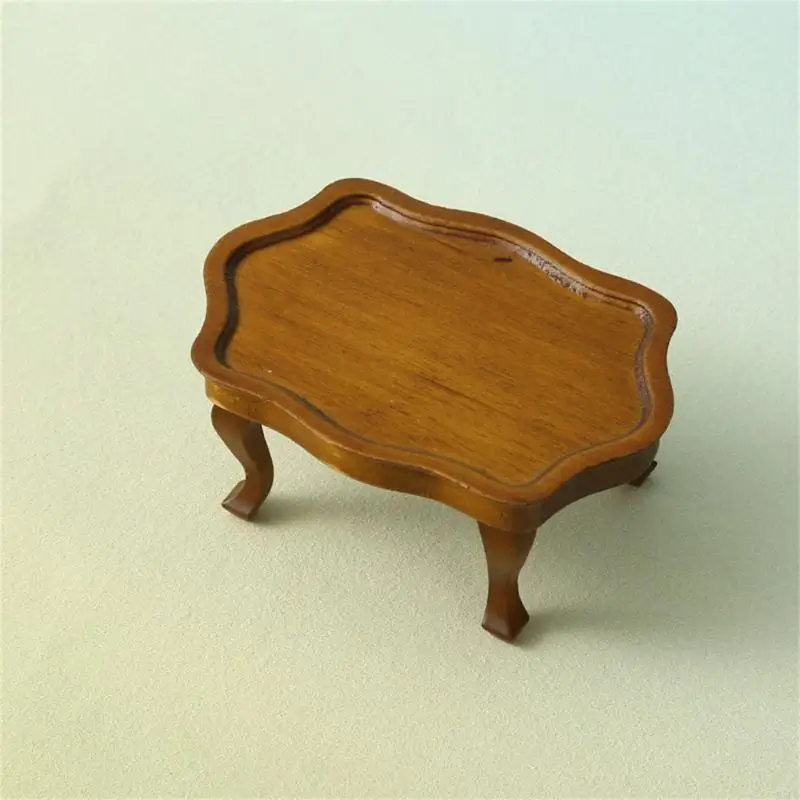 Modelo muebles café R6FD para casas muñecas escena sala estar modelo realista café para - imagen 4