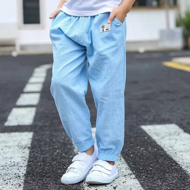 Pantalones antimosquitos de lino para bebé – Protección veraniega - imagen 4