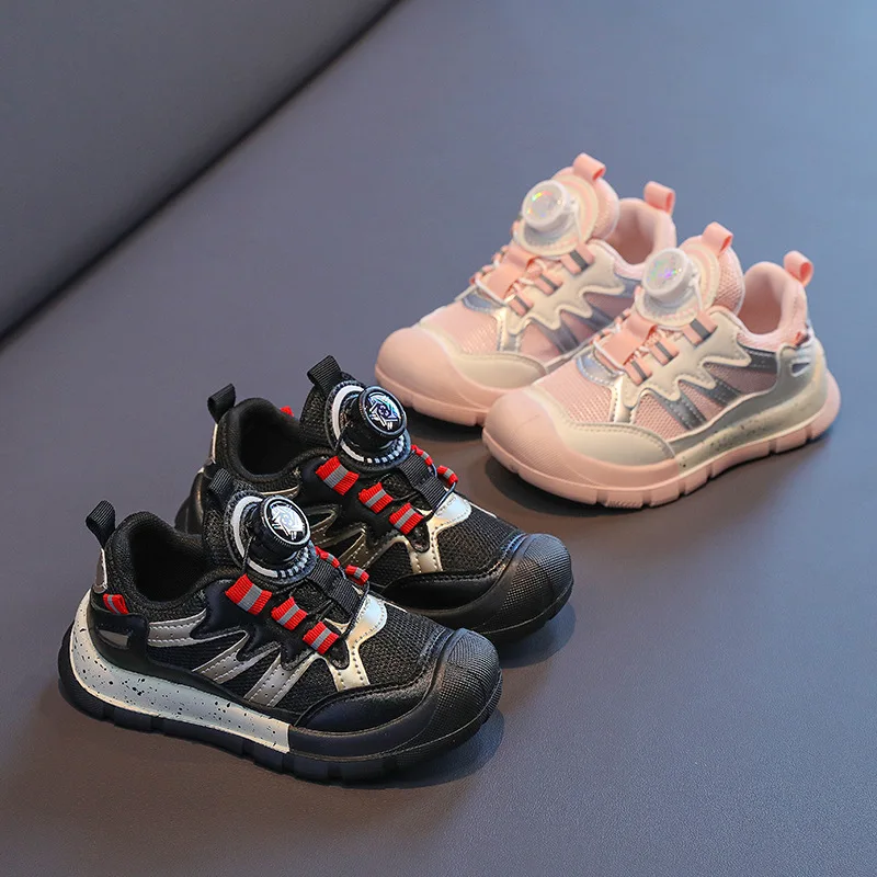 Zapatillas de deporte de primavera, nueva moda, zapatos sencillos para niña, comodidad, suela suave, antideslizantes, zapatos para niño, zapatillas deportivas informales ligeras y transpirables