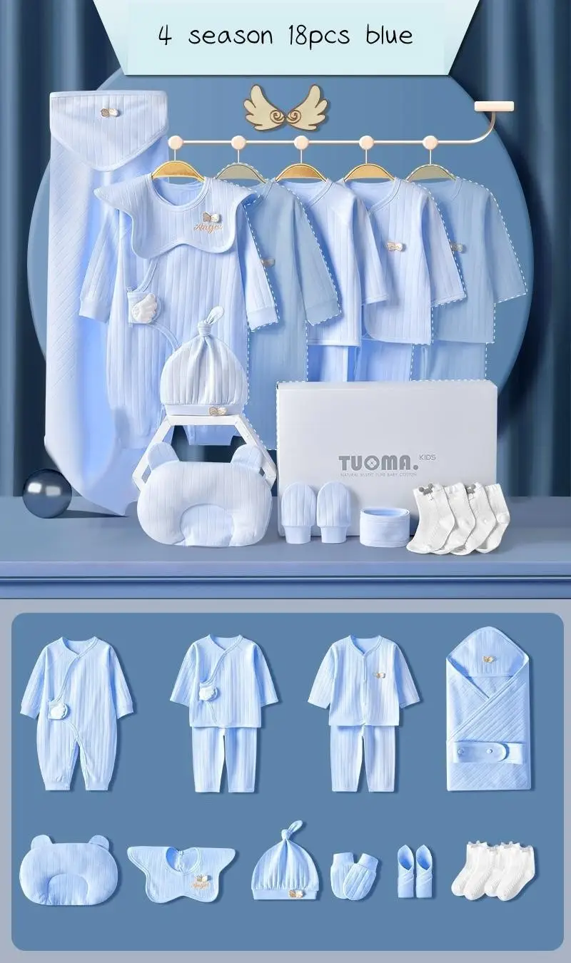 18pcs blue