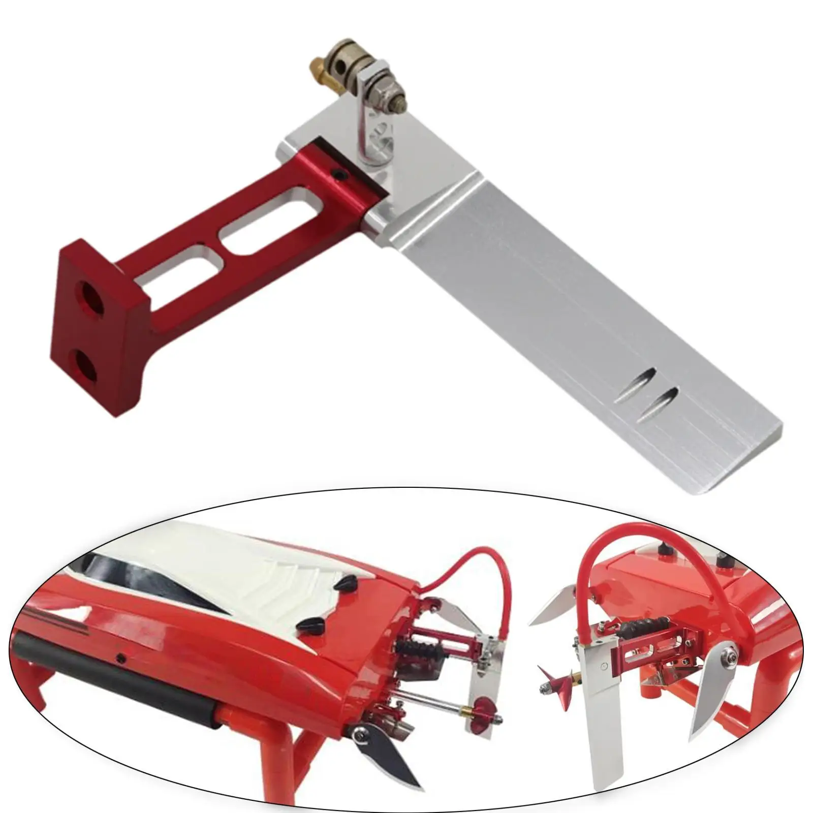 RC Speedboat Modification Replacement High Strength Assembly Easy Installation Professional Udi903 Rudder Kit RC Boat Parts
