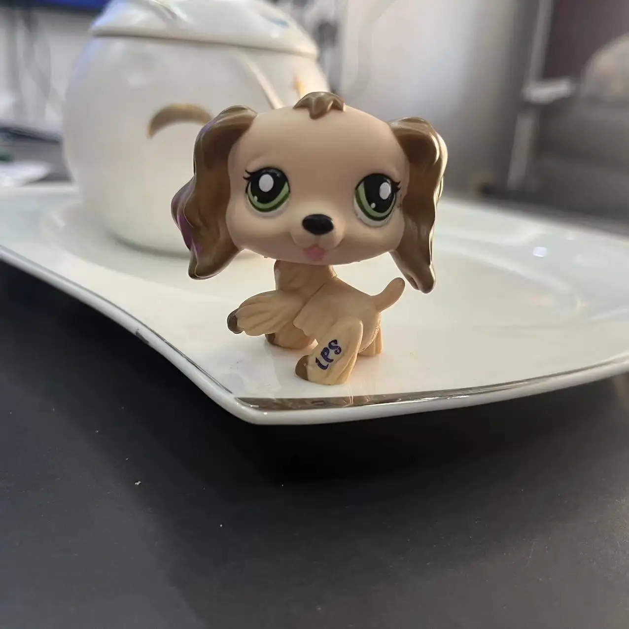 Aleatorio 3 uds Animal mascota gato LPS perro juguete púrpura Anime figuras de acción juguetes colección limitada modelo regalo niñas juguete Z 202408224 - imagen 3