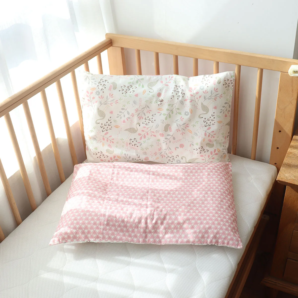 Fundas y almohadas para bebés de 30x50cm, fundas de almohadas con patrón de dibujos animados para niños, funda de almohada de algodón, núcleo de almohada para niñas y niños - imagen 4