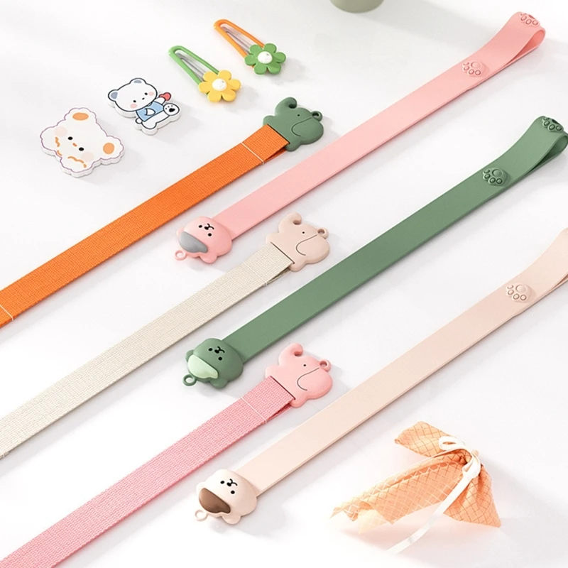 Soporte de pinzas para el pelo de bebé de dibujos animados, pasadores de silicona suave para niños, correa de almacenamiento para la diadema, organizador de horquilla para niñas, accesorios para el cabello - imagen 5