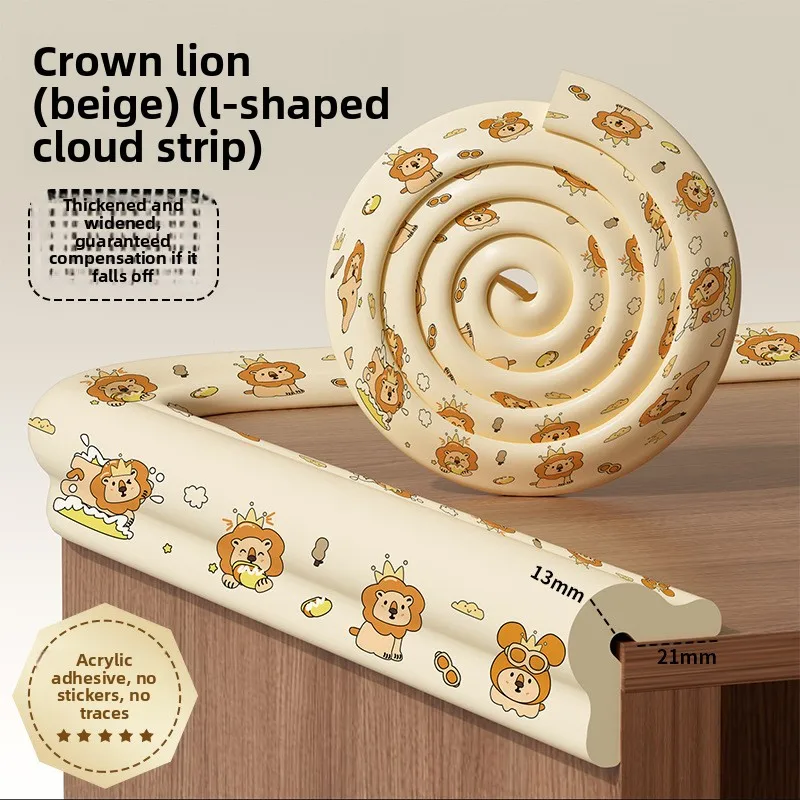 Protector de borde suave para niños: para esquinas, mesas, tira de parachoques segura para bebés, anticolisión, fácil de instalar, esencial para seguridad en el hogar. - imagen 5