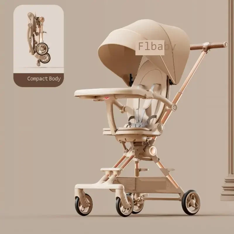Cochecito de bebé ligero y plegable con asiento bidireccional - imagen 2